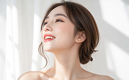 立体感のある滑らかなフェイスラインになる